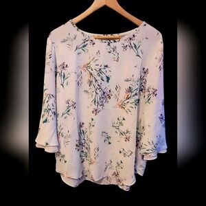 Van Heusen Floral Blouse - White and Multicolor